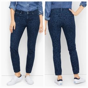 Talbots Animal Print Slim Ankle Jeans. Size 12